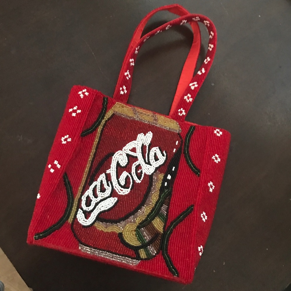 Beaded Coca Cola Handbag